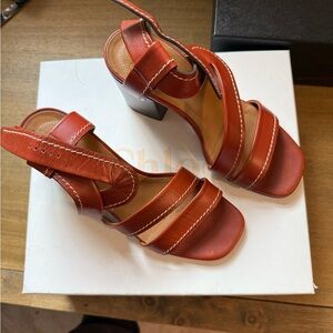 Chloe Women's Strappy Red Heels